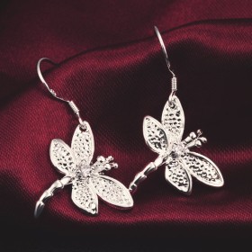 Dragonfly Sterling Silver Earrings